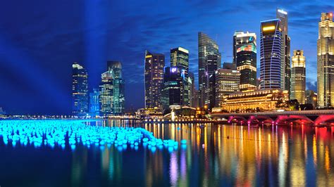 Marina Bay Singapore Panorama Hd Wallpaper