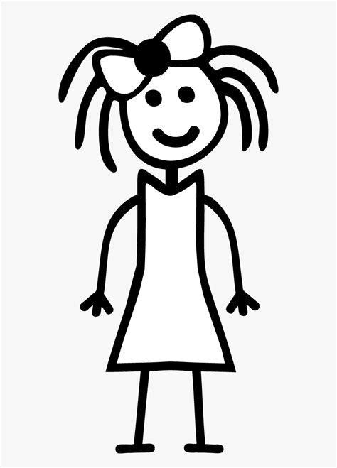 Girl Stick Figure Clip Art