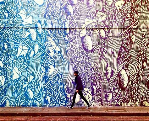 Streetartnews On Instagram Part Of A Trippy New Mural By Tellas In
