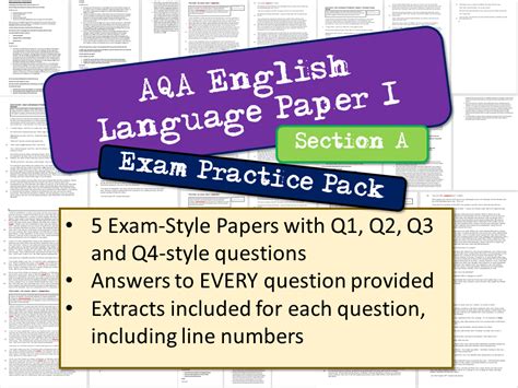 Aqa English Language Paper 1 Q1 And Q2 Rebecca Teaching Resources