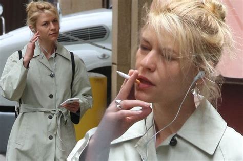 claire danes is far from her glamorous self puffing on cigarette during break from off broadway