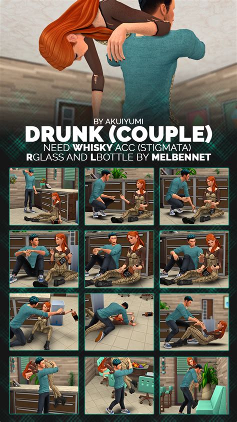 drunk couple poses akuiyumi sims 4 couple poses sims 4