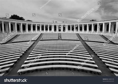 Memorial Amphitheater Arlington National Cemetery Marble Stock Photo