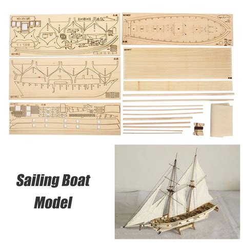 Meterk Diy Ship Assembly Model Kits Wooden Sailing Boat Scale Model