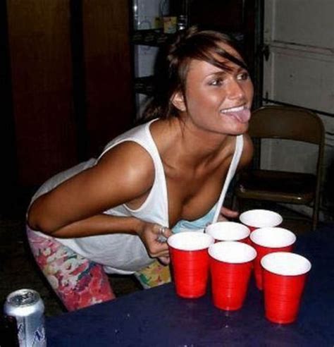 Girls Let Their Boobs Hang Out During Beer Pong 53 Pics