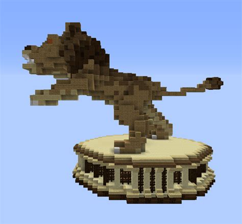 Lion Statue Brawl Games Minecraft Server Network