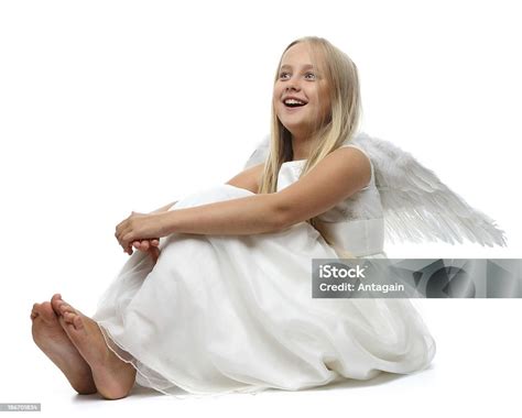 Angel Girl Stock Photo Download Image Now Barefoot Girls Teenage