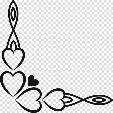 Heart Border Clipart Black And White | Free Clipart ...