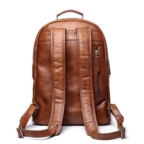 Mens Leather Rucksack Backpack Iucn Water