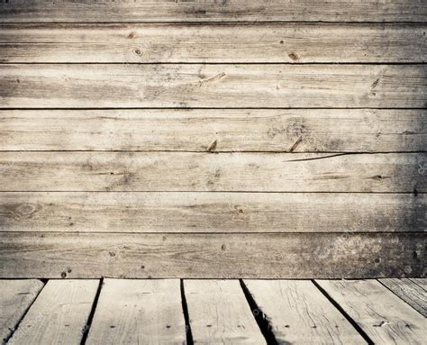 Old Weathered Wood Planks Wall With Floor — Stock Photo © Flas100 44654651