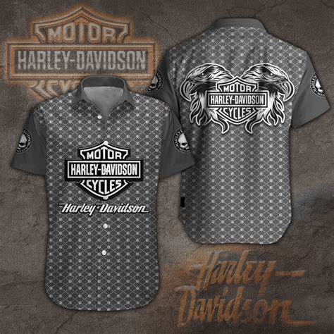 Harley Davidson Short Sleeve Dress Shirt Merchcustom Trending