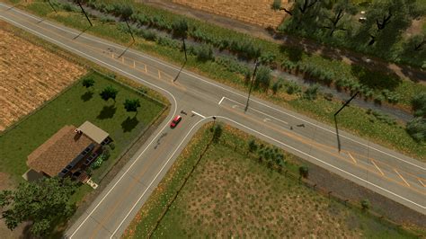 Rural T Intersection With Turning Lane Rcitiesskylines
