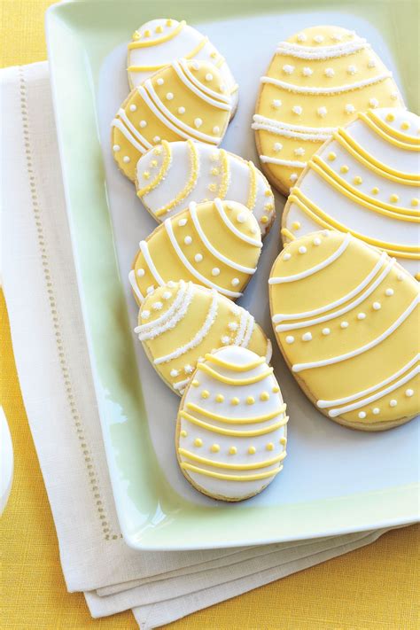 Baking easter desserts is such a fun tradition that you can do with your family or to gift for neighbors and friends. Build the Perfect Easter Menu With These Festive Recipes | Egg shaped cookies, Easter dessert ...