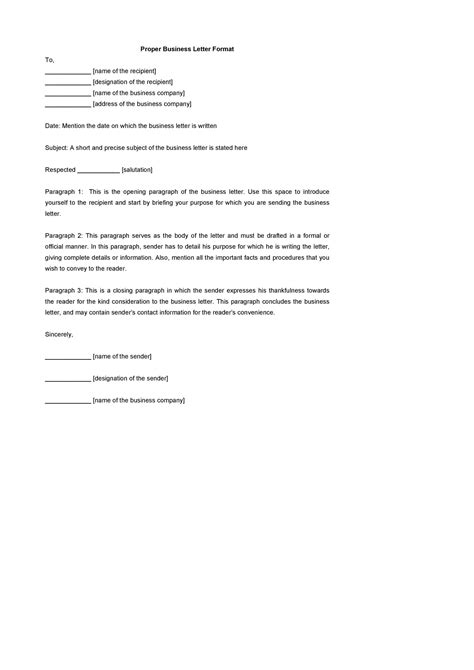 35 Formal Business Letter Format Templates And Examples