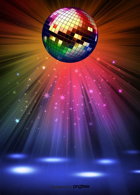 Night Club Disco Glowing Colorful Background Disco Background Blur