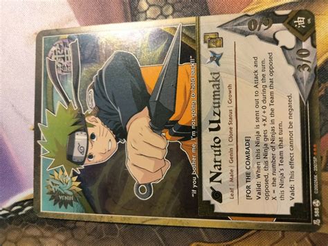 Mavin Naruto Uzumaki N 588 Fateful Reunion Super Rare Naruto Card Game