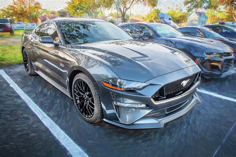 2019 Gray Ford Mustang Gt 50 X156 Photograph By Rich Franco Fine Art