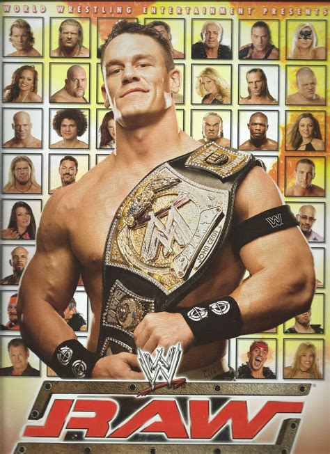 Autographed Wwe Wrestling 2005 Program Michelle Mccool John Cena