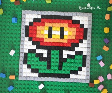 Lego Pixel Art Repeat Crafter Me Pixel Art Lego Mosaic Lego Art