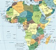 Map Of Africa And The Middle East - World Map Gray
