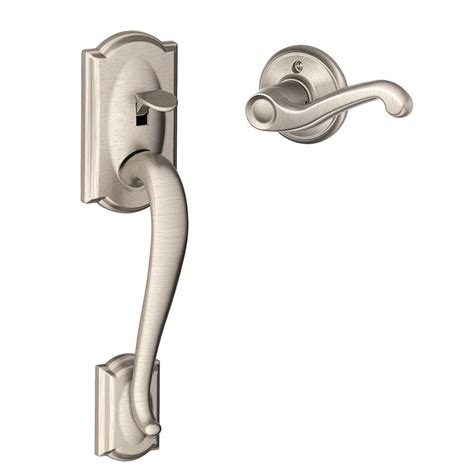 Maybe you would like to learn more about one of these? Schlage Camelot Satin Nickel Entry Door Handle with Left ...