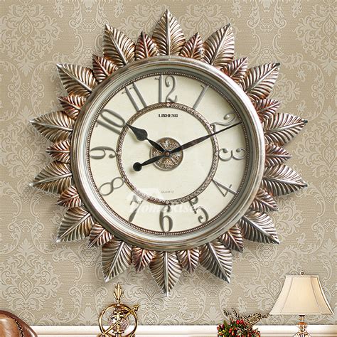 Best wooden wall clock in india. 24 Inch Unique Wall Clocks Sunburst Living Room Decorative ...