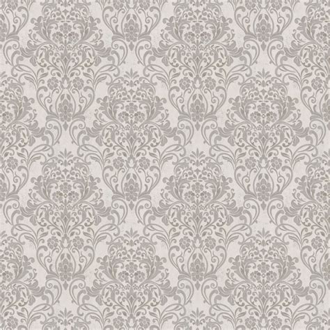 Floral Damask By Galerie Grey Wallpaper Wallpaper Direct