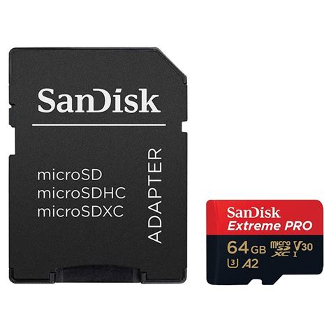 Sandisk Extreme Pro Microsdxc Uhs I Card Sdsqxcy 064g Gn6ma