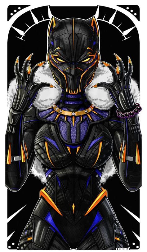 Shuri Mask Panther Icon 2021 By Thuddleston Black Panther Art Black