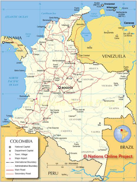 Carte De La Colombie Plusieurs Cartes Du Pays Damérique Du Sud