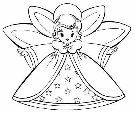 Basic Angel Coloring Page Coloring Pages For All Ages Coloring Home