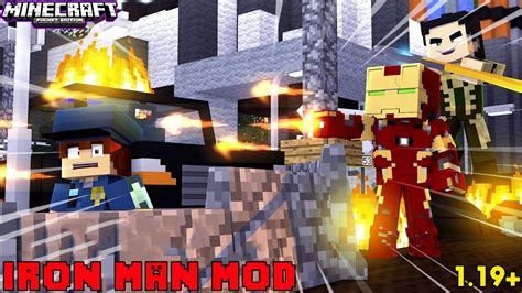 √iron Man Mod For Minecraft Pe 119 Youtube
