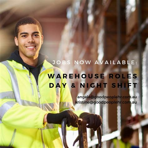 Warehouse Roles Day And Night Shift South East Melbourne Job