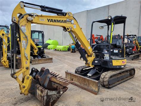 Used 2021 Yanmar 2021 Yanmar Vio35 6 Excavator With Qrubber Tracks And