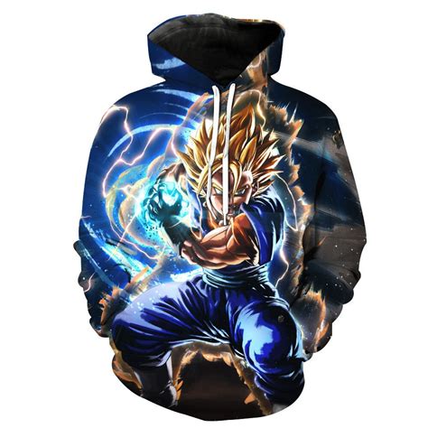 Buy 6xl Anime Dragon Ball Z Dbz Pocket Hooded Sweatshirts 3d Super Saiyan Hero