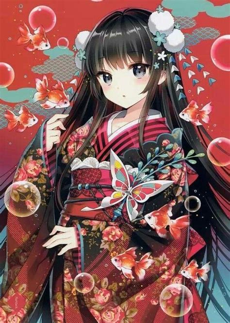 Pin On Yukata Kimono Anime