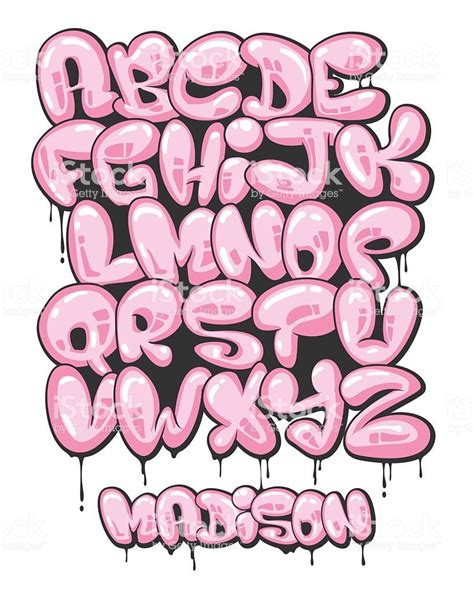 Alphabet Graffiti Bubble Letters Free Image Download