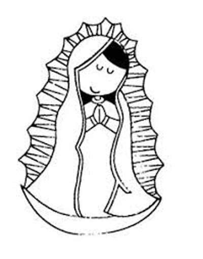 Dibujos De La Virgen De Guadalupe Para Imprimir Dibujos De Virgen
