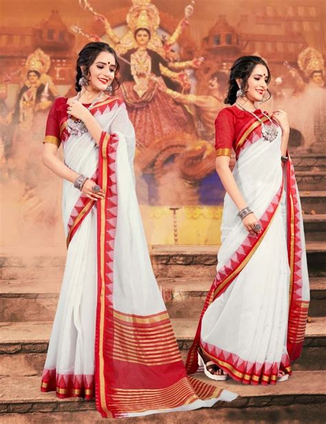 bengali traditional saree for durga puja latest 2022 durga puja saree online vlr eng br