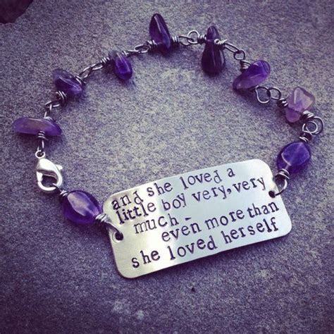 156 cute little quotes about life. Genuine Gemstone Beaded dog tag Bracelet "and she loved a little boy..." quote on Etsy, $28.00 ...