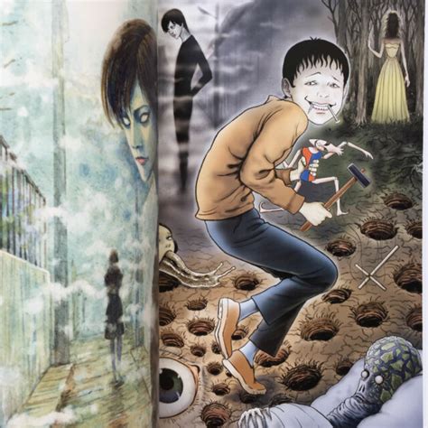 New Junji Ito Art Book Ikei Sekai Japan Horror Manga Uzumaki Tomie Souichi Ebay