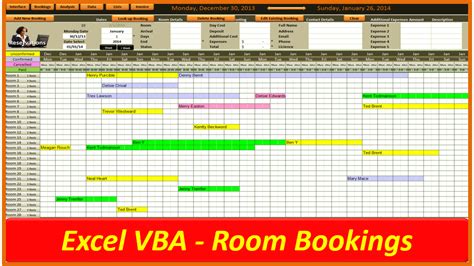 Template restaurant booking template calendar reservation log excel. Excel Room Booking System - Online PC Learning | Room booking system, Room book, Calendar template