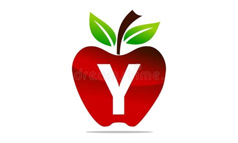 Apple Letra Y Logo Design Template Ilustración Del Vector Ilustración