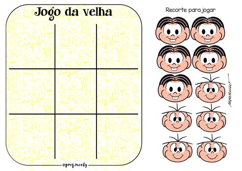 Jogo Da Velha Tic Tac Toe Turma Da Mônica Para O Dia Das Crianças