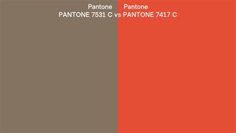 Pantone 7531 C Vs PANTONE 7417 C Side By Side Comparison