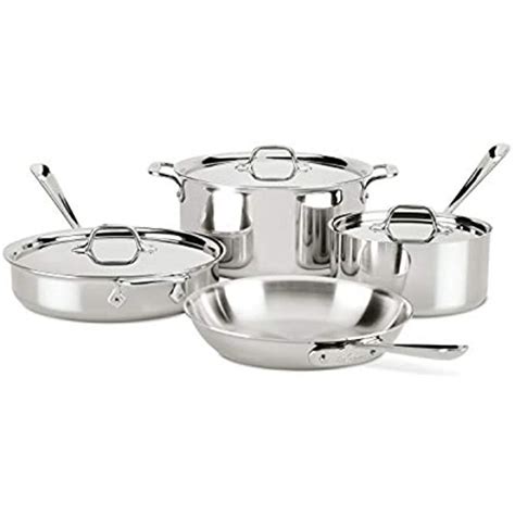 All Clad D3 Stainless Cookware Set Pots And Pans Tri Ply Stainless