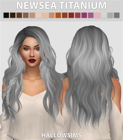 Hallowsims — Newsea Titanium Comes In 18 Colours Smooth Sims 4