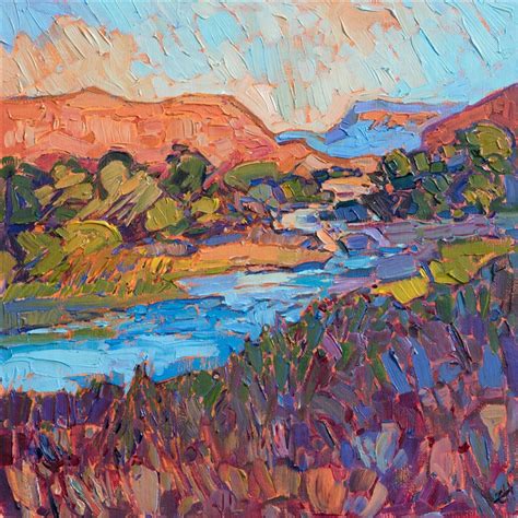 River To Zion Erin Hanson Contemporary Impressionism Art Gallery In