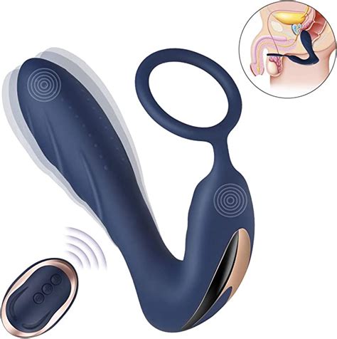 Vibrating Prostate Massager With Cock Ring Bombex 10 Patterns Anal