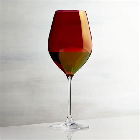 Red Luster Wine Glass Acrylic Stemware Wine Glass Hand Painted Wine Glasses